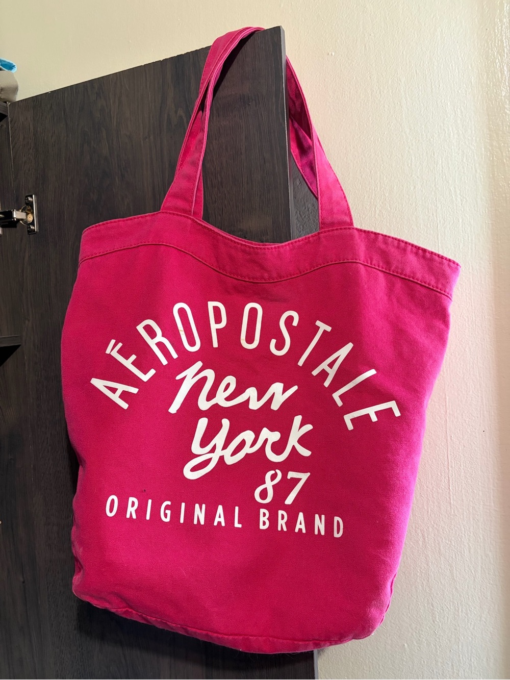 Y2K Aeropostale Pink Tote Bag - New York 87 Logo